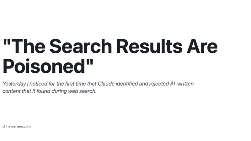 "The Search Results Are Poisoned"